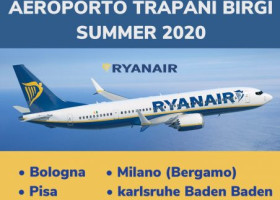 Ryanair riprende i collegamenti da e per l’aeroporto di trapani con 4 rotte per l’estate 2020