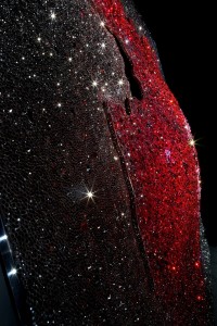 Amniotic Stardust, particolare, cm.200X200, 164.871 cristalli su plexiglas