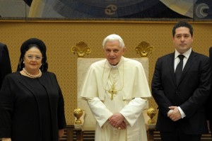 ZAREVIC GEORGE DI RUSSIA CON SS PAPA BENEDETTO XVI