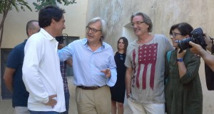 Vittorio Sgarbi a Lipari con Lorenzo Zichichi (2)
