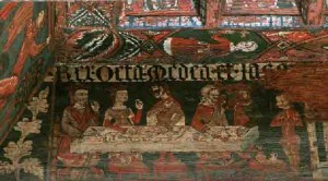 1Palazzo Chiaromonte-Steri TAvola dei Chiaromonte affresco anno 1380