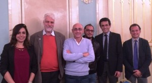 Toni Cellura (centro) e il nuovo direttivo