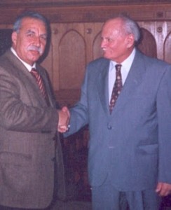 Budapest, febbraio 2000: Agostino Spataro ricevuto da Goncz Arpad al Palazzo presidenziale