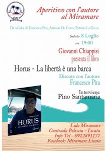 Licata locandina Aperitivo Autore Miramare presentazione libro Chiappisi