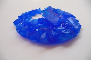 Cristallo di vetriolo blu
