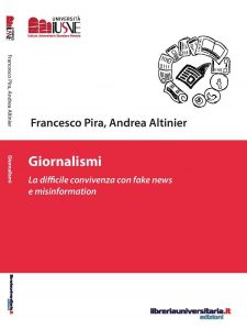 Copertina libro Francesco Pira Andrea Altinier Giornalismi fronte