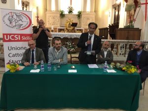 Ucsi Sicilia conversazione con Paolo Borrometi a Francofonte1