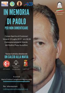 Locandina Borsellino 2019