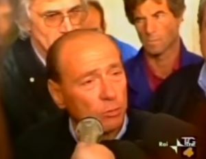 berlusconi piange dopo la collisione del 1997