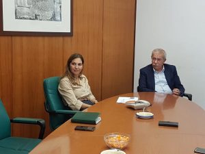 L'europarlamentare Annalisa Tardino e il presidente Carmelo Garofalo
