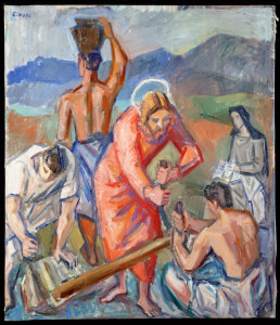 Notte Emilio, Gesù divino lavoratore, 1959, olio su compensato
