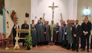 La Santa Messa in suffragio dei defunti e benedizione dei mantelli e delle insegne della Sacra Milizia a Poggio a Caiano, 27 ottobre 2019