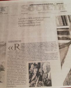 “La Repubblica” del  26 ottobre 2010