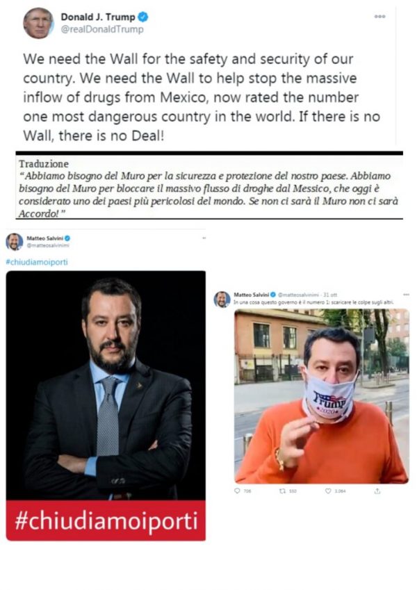 Salvini cavalca l’onda Trump